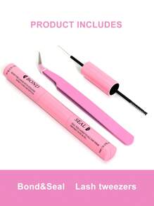 Eyelash Bonding And Sealing 10ml Single Eyelash Adhesive And Sealing Super Strong Shaping Eyelash Extension And Eyelash Tweezers Set
