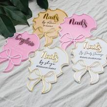 Personalized Custom Bow Manicurist Salon Ads, Manicure Props, Business Logos, Business Logos, Manicurist Gifts, Manicures, Social Media Pictures, Manicure Props,Multi-Functional,Ornamental,Letter,Solid Color,Exquisite,Stylish,Vintage,Modern,Colorful,Leisure,Basics,Casual,Soft,Unique,Customized,Personalized,Custom,Ideal Gifts For Her,Girlfriend,Her,Boyfriend,Friends