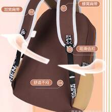 Mochila Capibaras escolar infantil diseño cartoon ligera resistente anti manchas cómoda para niños y niñas primaria secundaria moda regreso a clases - A - Ver 4