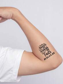 Personalized 15pcs Customized Birthday Tattoo Stickers, Wedding Valentine's Day Graduation Season, Tattoos For All Occasions, Perfect For Daily Wear, Unforgettable Gift For Father's Day And Thanksgiving