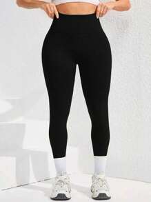 TNTOR Pantalones de fitness de cintura alta levantadora de glúteos para mujer de talla grande, mallas deportivas elásticas de secado rápido con efecto peach butt, diseño de cintura alta con control de abdomen, adecuados para entrenamiento, ciclismo y yoga