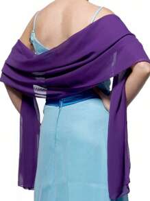 Elegant Women Shawls Wraps For Evening Dresses Bridal Bridesmaid Wedding Shawl Solid Color Party Capes Decoration Scarf