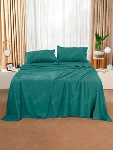 Premium Percal Flex Fitted Sheet - LC - Verde esmeralda - Ver 4