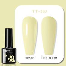 Gel Nail Polish, 8ml Soak Off LED/UV, Nude Pink Black White Yellow Blue All Seasons Nail Art, Long-Lasting And Quick-Drying, For Home Salon Manicure Gift For Women - TT203 - 查看 2