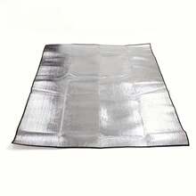 1 件防水沙滩垫 - 轻质防沙垫、露营垫、帐篷垫、防水铝制可折叠野餐沙滩垫、野餐垫防潮户外野餐垫防水便携式露营帐篷垫、背包、徒步旅行、露营