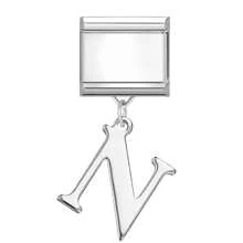1 Stück Buchstaben Elemente DIY kreatives Accessoire Schmuck, modisches Anhänger Design personalisierbar DIY Armband Halskette Ring Fußkettchen, vielseitig, filigran, süß, modulares Armband