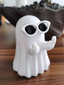 1/6 件鬼雕像，恐怖鬼魂装饰，有趣的万圣节装饰，万圣节鬼魂小雕像，有趣的鬼魂雕像，可爱的鬼魂雕像，万圣节装饰，适合作为礼物道具，桌面家居装饰 - 彩色 - 查看 5