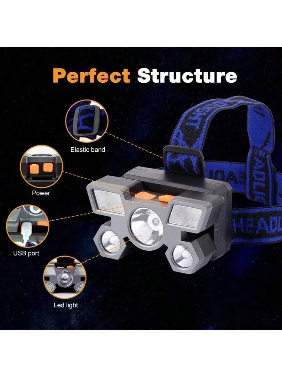 ضوء رأس قابل للشحن ليد فائق السطوع – محمول ومقاوم...