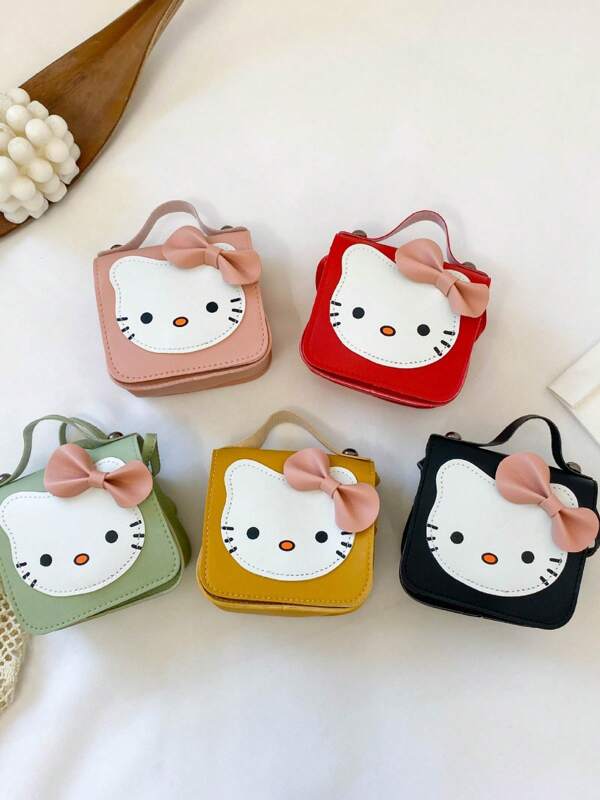 Sanrio Sanrio Hello Kitty Cartoon Crossbody Bag Cute Princess-Style Coin Purse Multifunctional Storage For Lipstick, Phone, Coins & Small Items Perfect For Daily Outings, Travel, Festive Gifting