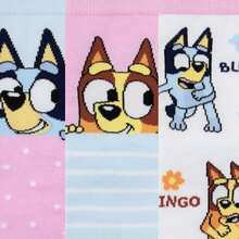 Bluey Girls Socks,  3 Pack Multipack Kids Socks, Bingo Pack Of 3 Sock Set - Multicolor - View 2