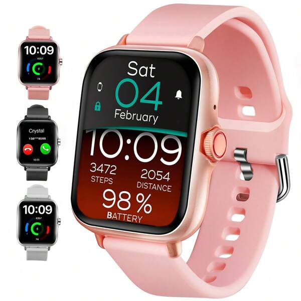 Eytlptoc Smart Watch With Wireless Call And Message Receiving, Multi-Function Sports Watch For Running And Hiking, 1.85-Inch Large Touchscreen, 250mAh Battery, Compatible With Android And IOS Phones, Fashionable Unisex Design