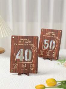 1Pc 40th Birthday Money Card,Wooden Birthday Money Holder Display With Stand,DIY Cash Gift Plaque & Keepsake Card,Money Holder Ornament,Money Holders Cards For Cash,Greeting Cards Money Holder,Birthday Decorations,40th Birthday Gifts,Happy Birthday Decor,Tabletop Decor