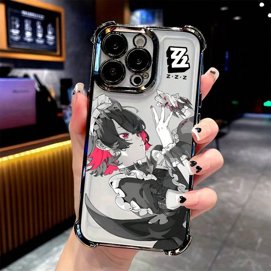 Funda de teléfono Zenless Zone Zero Ellen Joe para iPhone 16 15 14 13 12 11 Pro Max X XR XSMAX 8 7 Plus, a prueba de golpes, transparente y suave. - Mezcla de colores - Ver 1