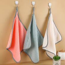 20 piezas de toallas de colores surtidos, toallas de mano de felpa de coral, pañuelos pequeños, paños de limpieza del hogar, toallas suaves absorbentes, suministros de baño, paños de cocina, trapos de limpieza de cocina - Multicolor - Ver 7