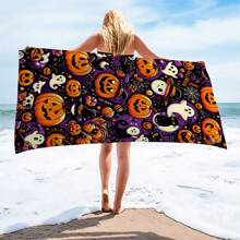 Couverture de plage personnalisée en microfibre ultra rapide à sécher de 250 g/m², serviette de plage surdimensionnée, tapis de yoga, étole pare-soleil, convient pour les voyages, le camping, la natation, la randonnée, 1 pièce de 70*140 cm ou 1 pièce de 90*180 cm, serviette de plage à séchage rapide