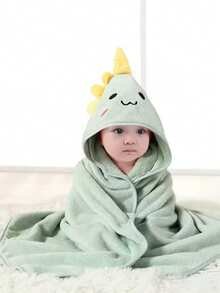 Customized Children's Hooded Bath Towel With Embroidered Name, Cute Animal Design Cloak Bathrobe, Personalized Kids Bath Towel, Large Towel, Great Gift For Children's Day, Birthday, Baby Shower, Beach, Spa - Multicolor - View 8