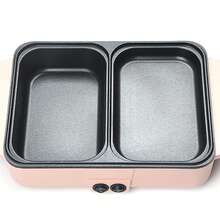 Parrilla Antiadherente 2 En 1 Para Barbacoa Eléctrica - Rosa coral - Ver 3