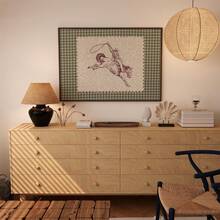 1pc Vintage Striped Rodeo Wall Art Picture Western Cowboy Prints Canvas Paintings Giddy Up Horse Posters Rustic Mid Century Modern Decor For Bedroom, Living Room, Or Apartment ,Dorm Room Decor Gift For Her Unframed