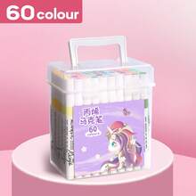 Bộ bút dạ acrylic 12/24/36/48/60/80/120 màu, thích hợp cho vẽ tranh DIY, sáng tạo nghệ thuật, khô nhanh, vẽ graffiti, sử dụng trong trường học, cũng thích hợp cho vẽ trên đá, gốm sứ, gỗ, vải bố, nhựa, thủy tinh, in danh thiếp, đồ thủ công DIY và dụng cụ nghệ thuật (3 kiểu bút được giao ngẫu nhiên) - Một cỡ - Xem 11