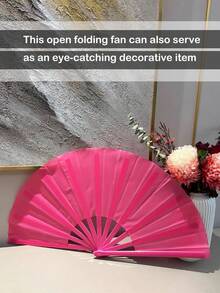 13 Inch(Approx. 33.0 Cm) Large Size Handheld Fan, For Flag Spinning, Foldable Hand Fan For Women, Floor Fan, Portable For Outdoor, Wedding, Party, Decoration (1 Piece)
