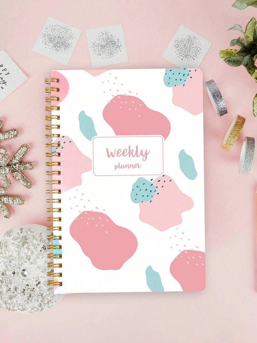 Weekly Planner Notebook Undated Daily Schedule Agenda Sprial Goals Planner With Habit Tracker For Women Teacher Appreciation Gifts