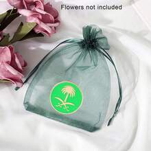 金色和绿色合金胸针，棕榈和新月设计，文化风格金属别针配饰，适合节日穿着 | 中东风格时尚配饰 | 沙特阿拉伯国庆日纪念品 | 节日服装装饰 - 彩色 - 查看 14