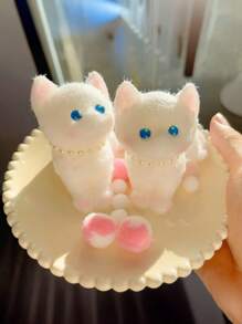 1/8PCS Cute Silicone Simulation Cat, Sticky Stress Relief Toy, Cute Stuff, Taba Squishy, Injectable Bubbles, Travel Portable Fidget Squeeze Toys, Squisy, Blue For Boys, Pink For Girls, Perfect For All Ages Austism, Ideal Holiday Gifts, Small Cute Fun Gift, Fun, Kids Games, Kids Toys, Boy Games, Girl Games, Children's Games, Easter Gifts, Party Bag Fillers, Christmas Stocking Fillers, Fidget Toys, Kids Party Favors[Eyes Random]