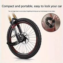 1 便携式防盗密码锁，自行车锁，头盔锁，加厚防剪，防水防锈，坚固耐用，防盗性能强，弹性伸缩延长钢缆，锁定空间大，适用于自行车