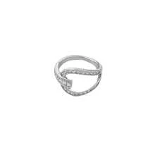 Anillo con diseño de nariz de cerdo de circonita, anillo de banda simple con diseño minimalista para mujeres, lujoso y elegante para dedo de la mano o del pie