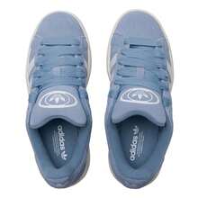 Adidas Originals Giày thể thao Trefoil Campus 00s, giày bệt nhẹ, thoải mái, thích hợp cho hoạt động thường ngày. - Kết cấu màu xanh/trắng/trắng ngọc bích - Xem 1