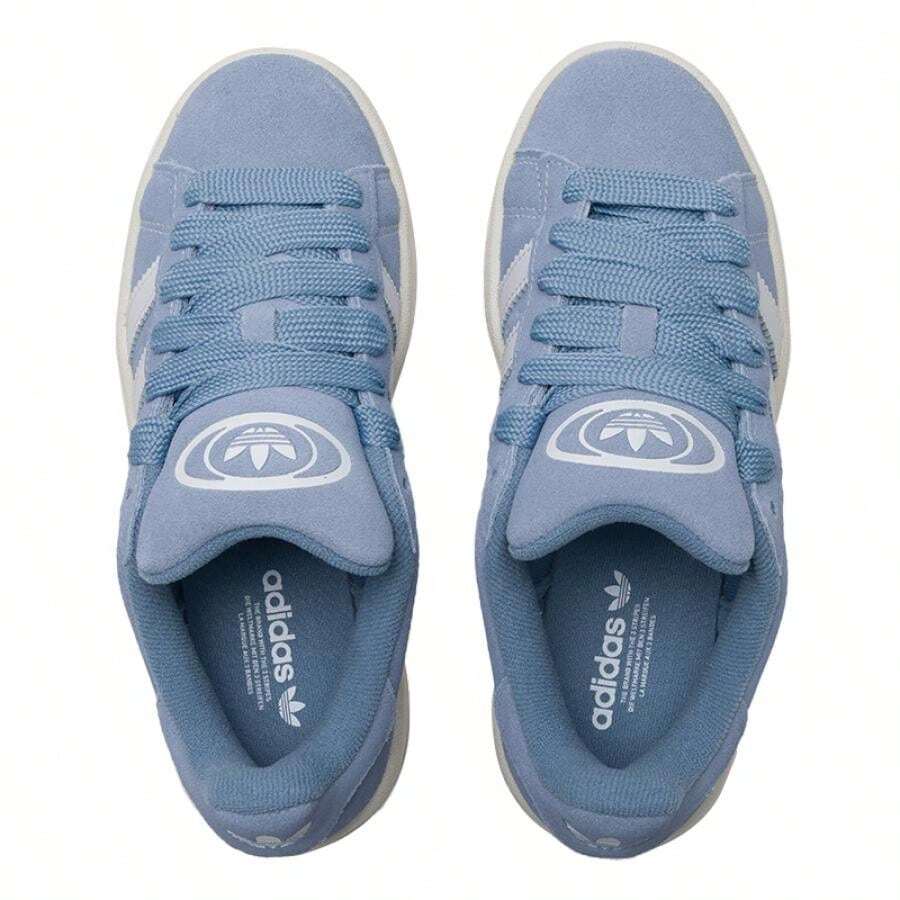 Adidas Originals Giày thể thao Trefoil Campus 00s, giày bệt nhẹ, thoải mái, thích hợp cho hoạt động thường ngày. - Kết cấu màu xanh/trắng/trắng ngọc bích - Xem 1
