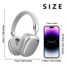 Casque sans fil supra-auriculaire, design pliable confortable, connexion sans fil, microphone clair, batterie 150mAh, charge Type-C, convient aux voyages, à la maison, au bureau - Design à la mode, casque sans fil / Autonomie ultra-longue / Casque de jeu / Écouteurs pliables, le cadeau pour profiter de la musique n'importe où, n'importe quand !