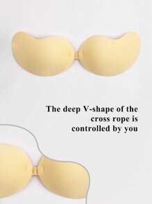 1 Paio di Reggiseni Adesivi Senza Spalline | Reggiseno Appiccicoso Push-Up Invisibile | Reggiseni Riutilizzabili Autoadesivi Senza Schiena per Donne | Supporto Sollevamento per Abiti da Sposa e Senza Schiena