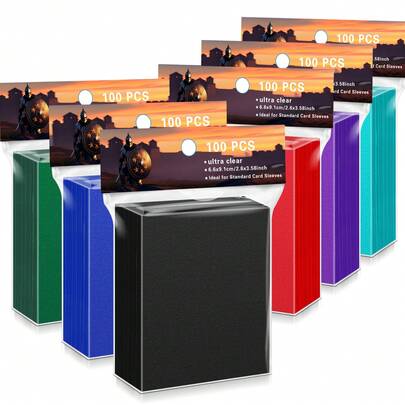 600 قطعة من أكياس حماية البطاقات التجارية لبطاقات قياسية بحجم 2.5 بوصة * 3.5 بوصة، أكياس حماية بطاقات ذات تغطية غير لامعة، واقي بطاقات للبطاقات الرياضية وبطاقات الألعاب