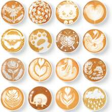 MORCART 16PCS Refrigerator Magnets, Latte Art Fridge Magnets Decoration For Locker Whiteboard Decorative Magnetic Board Cabinets Classroom Office Cubicle School - Multicolor - View 5