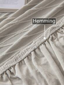 1 tấm vải bọc ghế sofa co giãn Jacquard vải nỉ màu trơn, vừa vặn với ghế sofa 1/2/3/4 chỗ ngồi, thích hợp cho tiệc ngoài trời trong nhà, ngày lễ, thân thiện với vật nuôi, chống bẩn, chống trầy xước, có thể giặt bằng máy, có dây đai chống trượt - Màu Xám nhạt - Xem 10