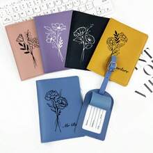 Personalised Passport Holder & Luggage Tag ,Custom Passport Wallet ,Wedding Gift,Travel Gift For Her ,Groomsmen Proposal, Travel Accessories,Travel Essentials