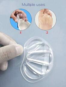 Forefoot Pads,2Pcs Fan-Shaped Shock-Absorbing Anti-Slip Self-Adhesive Heel Protector Tool