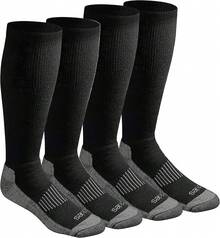 Light Compression Comfort Over--calf Socks, Available in-xxl (2, 4 Pairs) Calcetines de compresión Hombre - Negro (4 pares) - Ver 1