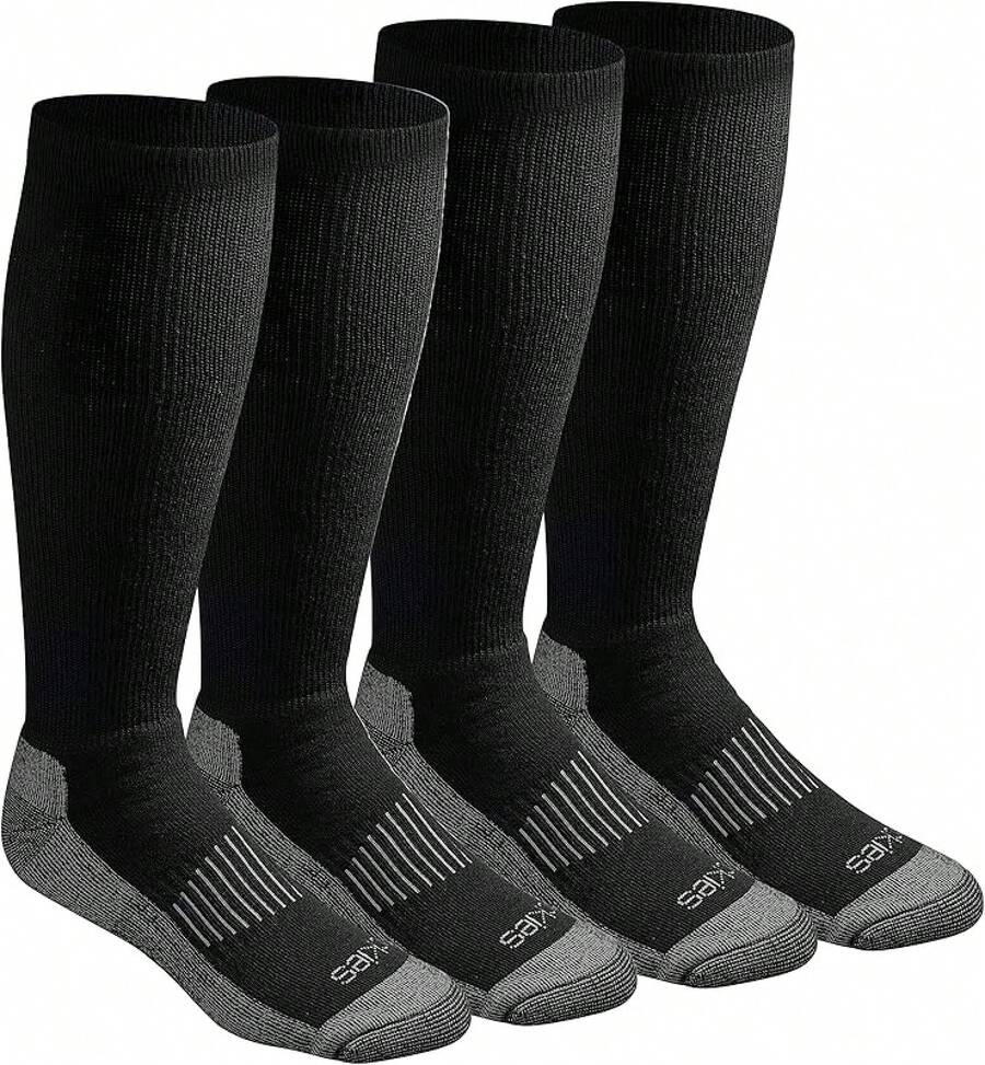 Light Compression Comfort Over--calf Socks, Available in-xxl (2, 4 Pairs) Calcetines de compresión Hombre - Negro (4 pares) - Ver 1