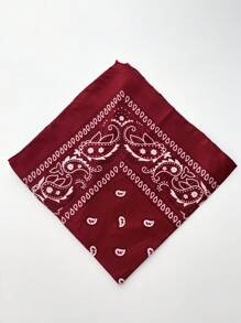 1 Peça Bandana Lenço Unissex Hip Hop Faixa de Cabelo Preta Lenço para Pescoço Acessórios Esportivos Envoltórios para Pulso Lenços Quadrados Estampados Lenço