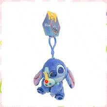 Official Stitch Plush Toy - Cute Stuffed Animal Keychain & Bag Charm | Authentic Plush Doll Key Ring For Backpacks, Keys & Gifts - Multicolor - View 6