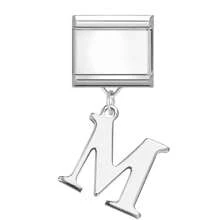 1 Stück Buchstaben Elemente DIY kreatives Accessoire Schmuck, modisches Anhänger Design personalisierbar DIY Armband Halskette Ring Fußkettchen, vielseitig, filigran, süß, modulares Armband