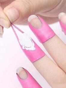 50/30/10 Piezas Pegatinas protectoras de uñas con forma de U, Pegatinas antidesbordamiento de esmalte de uñas para un solo uso, Pegatinas de arte de uñas para evitar el desbordamiento del esmalte, Herramientas para pintar uñas en aerosol