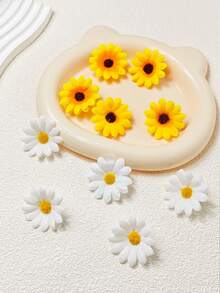 2/20 Pcs Hair Clips Cute Flower Sunflower Bow Hair Clips Claw Clips Hair Barrettes Hair Accessories For Girls Daily Wear Suitable For Many Occasion - Multicolor - View 5