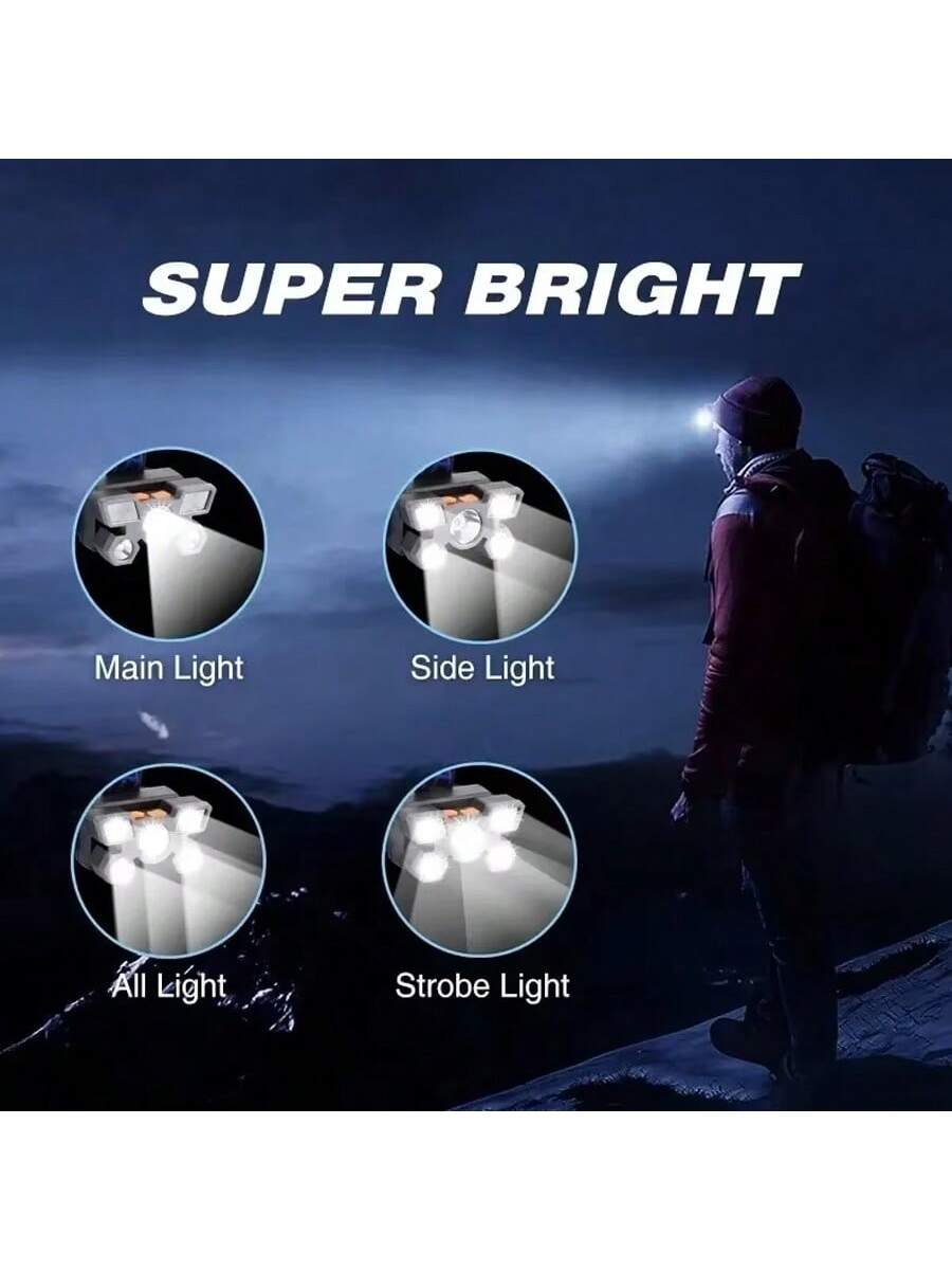 ضوء رأس قابل للشحن ليد فائق السطوع – محمول ومقاوم...