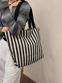 Bolsa Sacola Retrô Chique e Simples, Estilo Artístico com Grande Capacidade, Espaçosa e Versátil, Ideal para Trabalho, Escola ou Dia de Lazer, Bolsa Escolar, Bolsa de Praia
