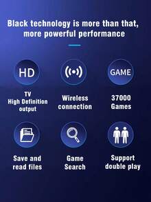 1 zestaw domowej konsoli do gier, ponad 40 000 wbudowanych gier, 12 emulatorów (np. NES/GBA), możliwość podłączenia do telewizora/projektora, bezprzewodowa rozgrywka dla 2 graczy, joystick do gier, klasyczny, czerwono-biały kolor retro, możliwość podłączenia i grania, kontroler do gier PS, prezent świąteczny, dla męża/chłopaka, artykuły imprezowe - Wielokolorowe - Zobacz 8