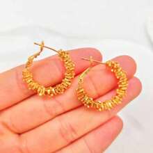 Ohrringe, goldplattiert, kleine runde Ohrringe, Modeschmuck als Geschenk für Frauen, Kreolen, Ohrlochpiercing, goldene Ohrringe, Piercing-Accessoires