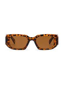 1 Stück asymmetrische polygonale modische kleine Vintage-Hochwertigkeitsbrille für Frauen